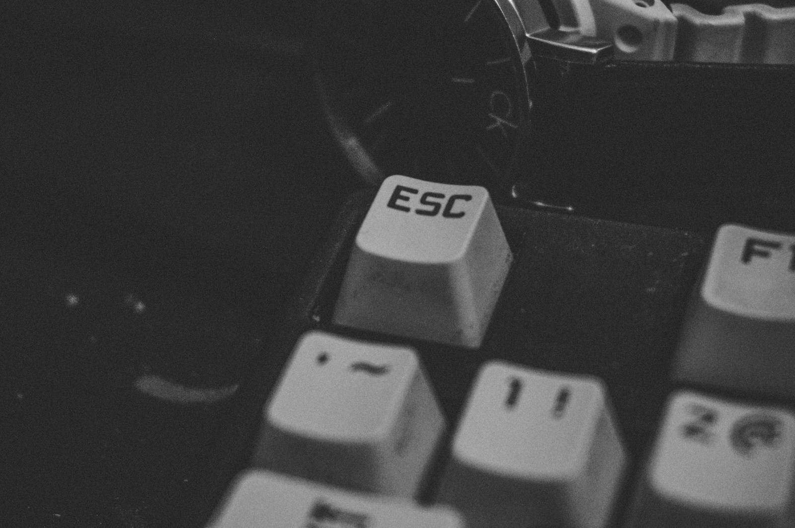 white and black computer keyboard