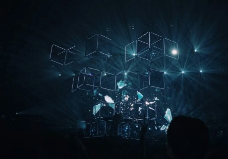 geometric shape digital wallpaper