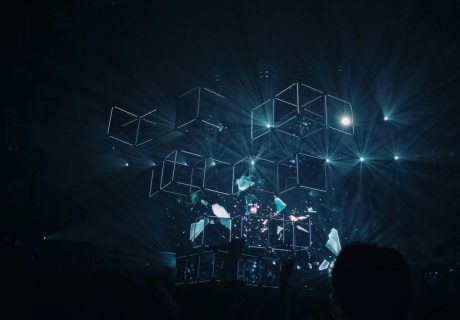 geometric shape digital wallpaper