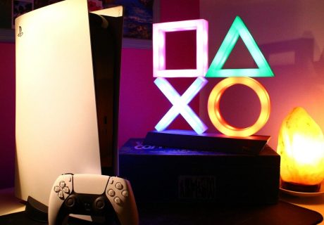 a video game console sitting on top of a table