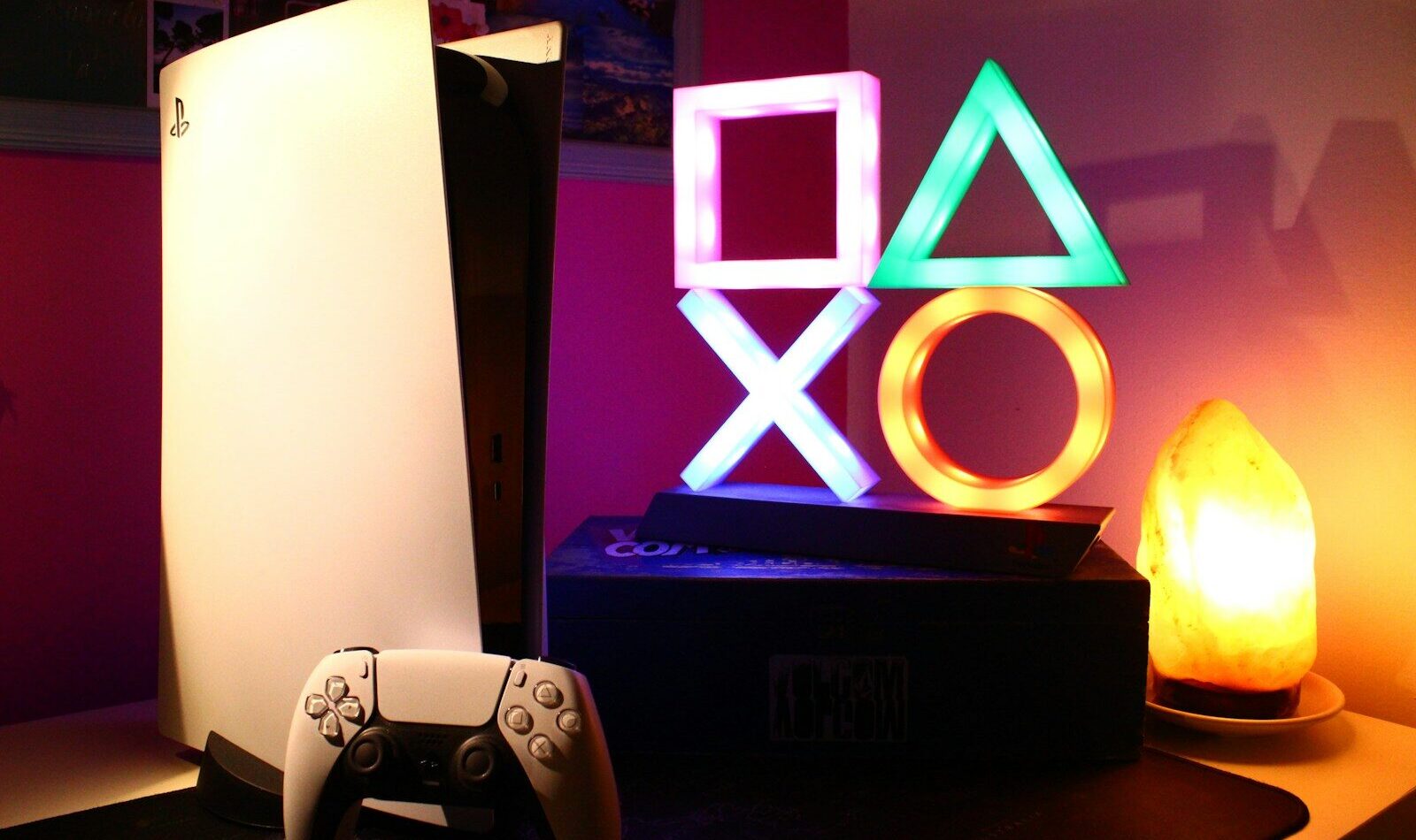 a video game console sitting on top of a table