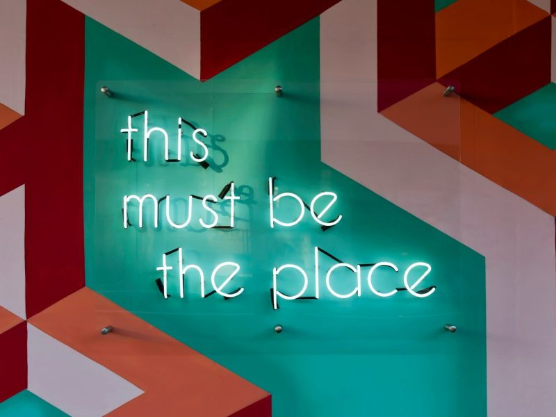 This Must Be The Place signage