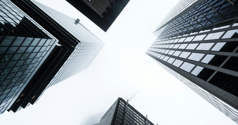 low angle photography of high rise buildings