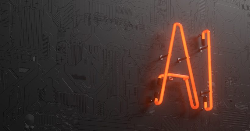 a neon neon sign that is on the side of a wall
