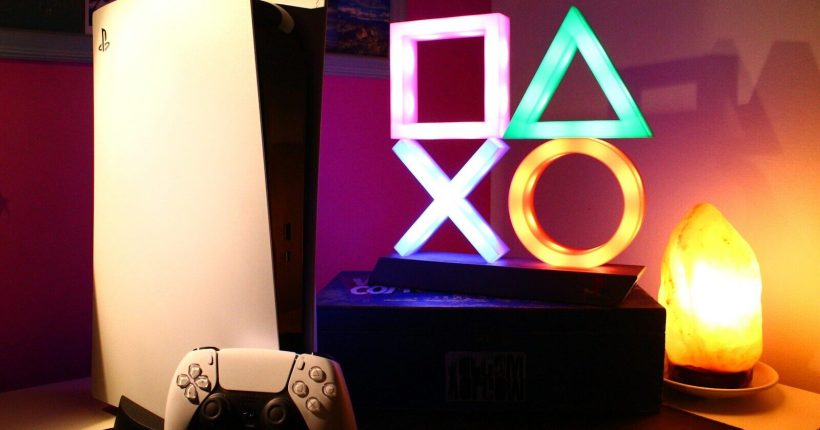 a video game console sitting on top of a table