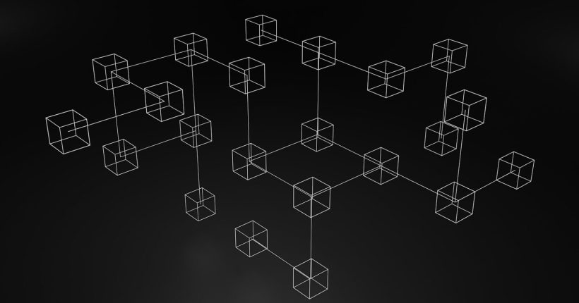 a black and white photo of a bunch of cubes