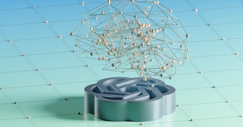 a computer generated image of a ball of string