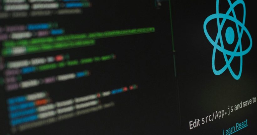 a computer screen with a logo on it